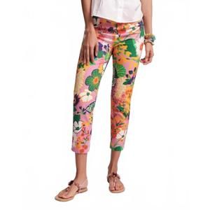 Frances Valentine Multicolor Floral Cropped Pants